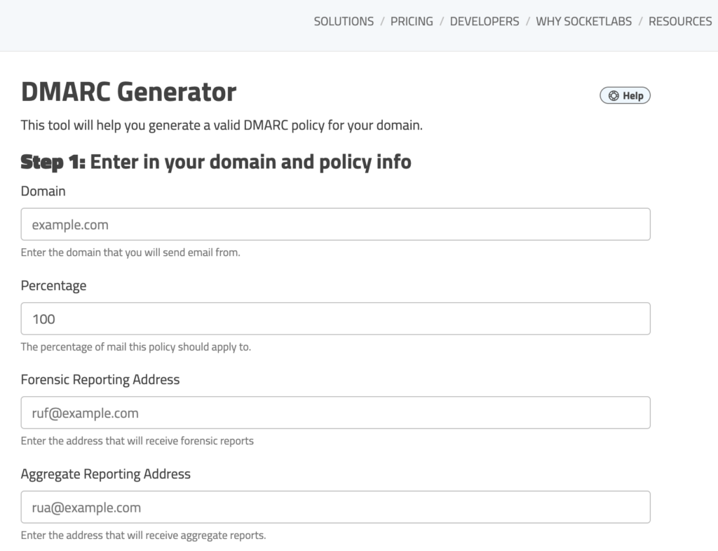 DMARC Tool